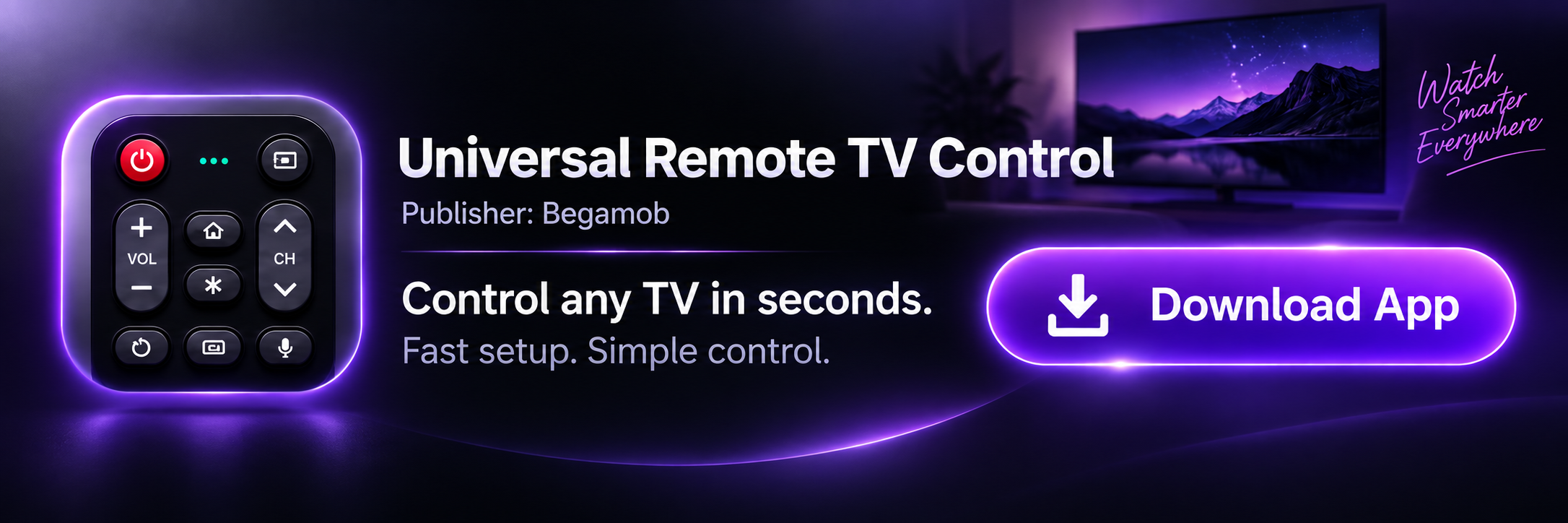 Universal Remote TV Control by Begamob