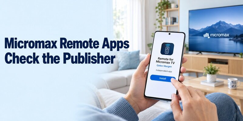 Micromax TV Remote Original App Download: Check the Publisher and Connection